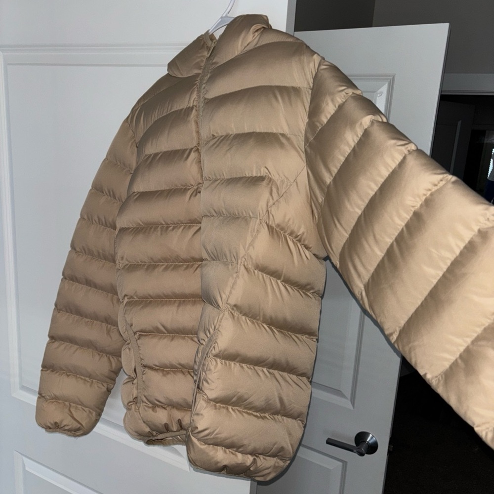 Tan Puffer Jacket - Picture 2 of 4